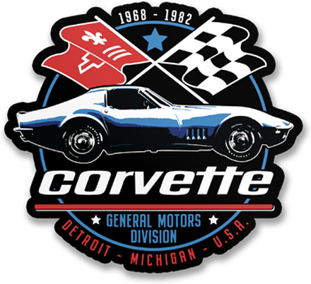 Corvette C3 GM Division Sticker, Accessories