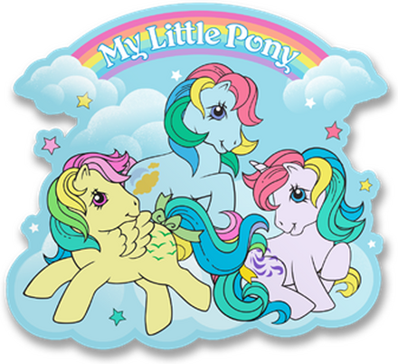 My Little Pony Group Sticker, Accessories