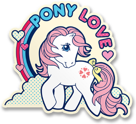 Pony Love Sticker, Accessories