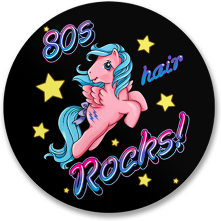 80's Hair Rocks Sticker, Accessories
