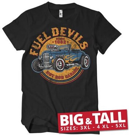 Fuel Devils Flame Rod Big & Tall T-Shirt, T-Shirt
