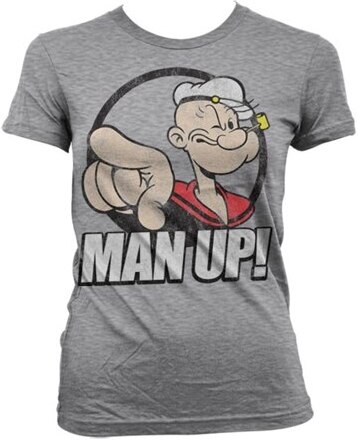 Popeye - Man Up! Girly T-Shirt, T-Shirt