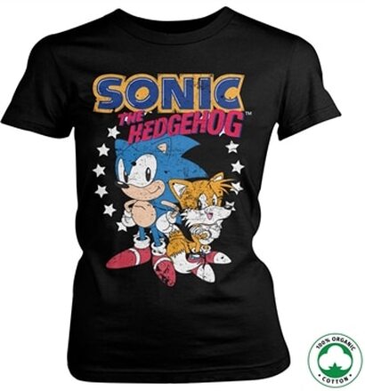 Sonic The Hedgehog - Sonic & Tails Organic Girly Tee, T-Shirt