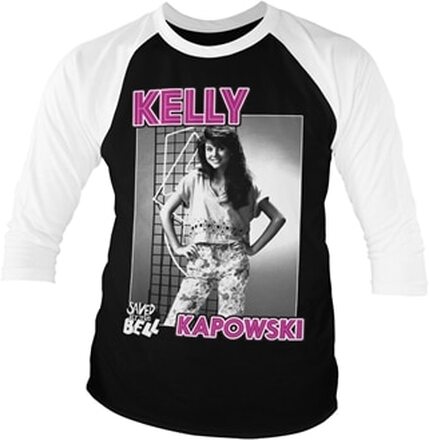 Saved By The Bell - Kelly Kapowski Baseball 3/4 Sleeve Tee, Long Sleeve T-Shirt