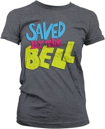 Saved By The Bell Distressed Logo Girly Tee, T-Shirt