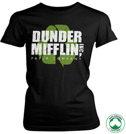 Dunder Mifflin Recycle Logo Organic Girly Tee, T-Shirt