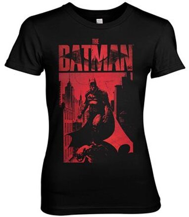 The Batman Sketch City Girly Tee, T-Shirt