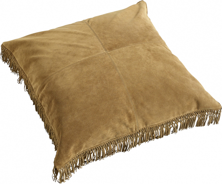 Nordal - HIPPIE leather cushion cover, l.brown S