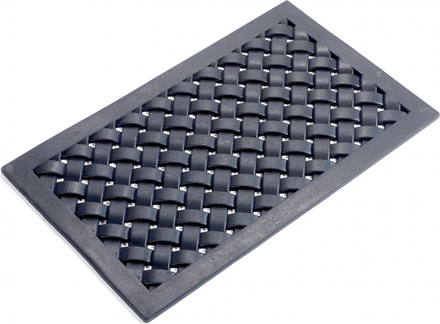 Nordal - Doormat, weaving, 45x75, black rubber