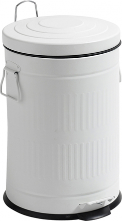 Nordal - Trash can, white, round, 20L