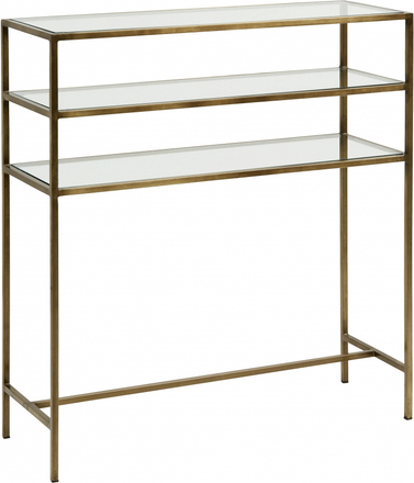 Nordal - ICON hall table, glass shelves, golden