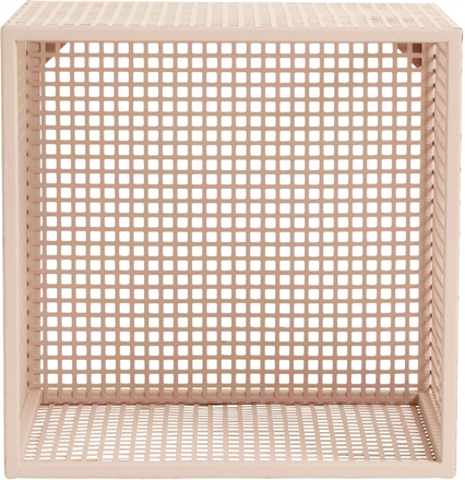Nordal - WIRE box for wall, light pink, S