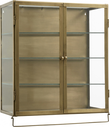 Nordal - SIRI wall cabinet,2 doors, golden metal