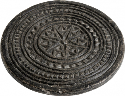 Nordal - STONE coaster, round, carved