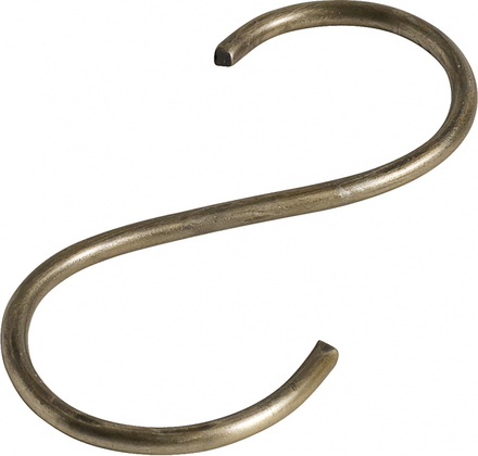 Nordal - S-hook, slim, brass finish