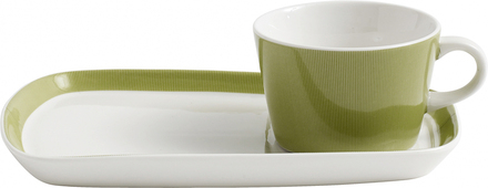 Nordal - MUG & PLATE for cookie/coffee, green