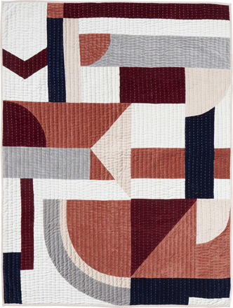 Nordal - PATCHWORK quilt, rose mix, geometric