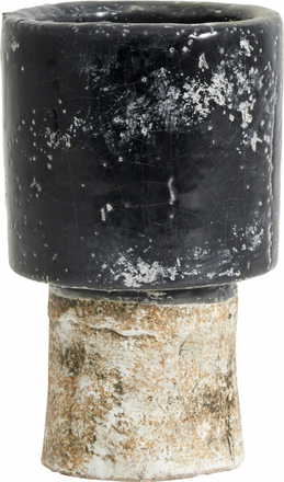 Nordal - RESO tall pot, S, black/white