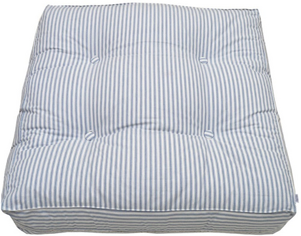 Golvkudde blå vit randig 90 x 90 cm, Oliver Furniture