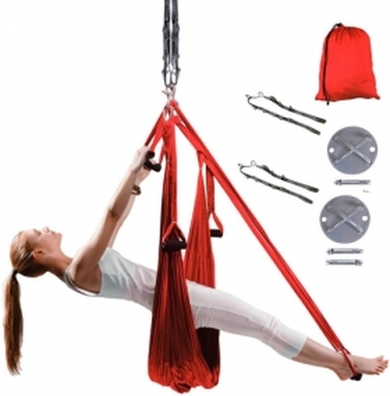 Yogaswing Antigravity Set, röd, inSPORTline