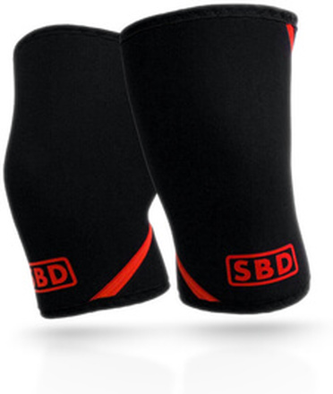 SBD Knee Sleeves, 7 mm, black/red, medium