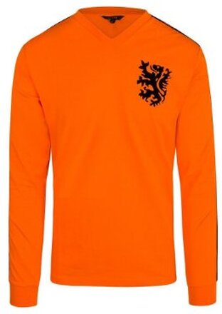 Cruyff - Holland Retro Voetbalshirt WK 1974 + Nummer 14 (Lange Mouwen)