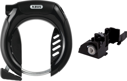 Cykellås ABUS Pro Shield 5850 + låscylinder till e-bike batteri Bosch