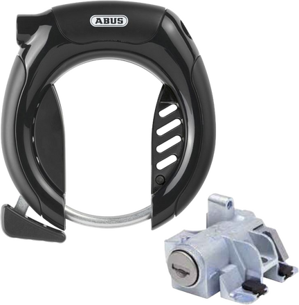 Cykellås ABUS Pro Shield 5850 + låscylinder till e-bike batteri Bosch downtube