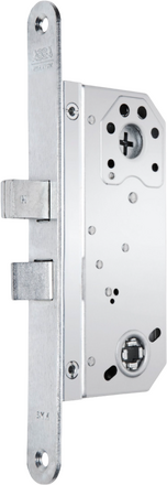Godkänt låshus med rak regel ASSA 8765 höger med symmetrisk låsstolpe