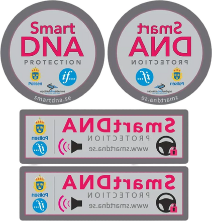 Bildekaler "SmartDNA Protection" - 4 styck