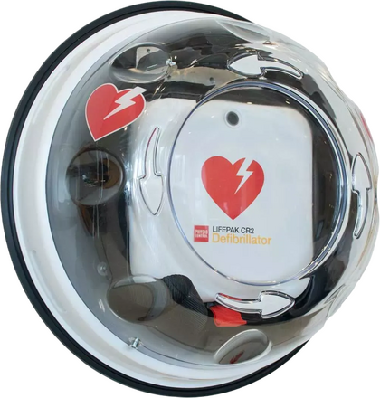 Väggskåp till defibrillator ROTAID Solid Plus Värme med larm för utomhusbruk