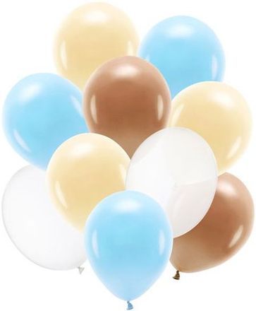 Ballongsett med 10 Stk Gjennomsiktige og Pastellfargede Ballonger