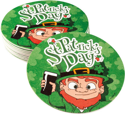 10 stk Glassbrikker - St Patrick's Day