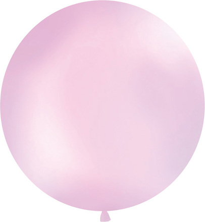 LYS ROSA Pastellfarget Rund JUMBO Ballong 1 meter