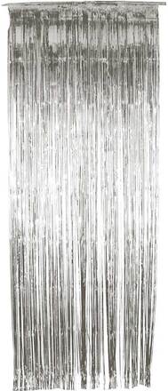 Sølvfarget Shimmer Dørforheng 244x91 cm