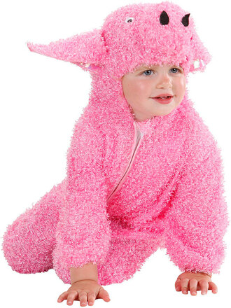 Søt Rosa Gris - Kostyme til Baby - Strl 0-6 MND