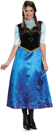 Anna - Lisensiert Frost/Frozen Kostyme til Dame - Small