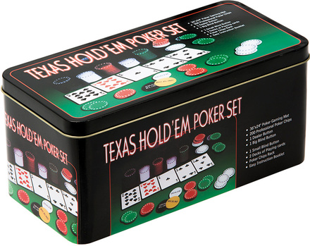 2in1 Black Jack og Texas Hold'em Poker Set - Komplett Sett