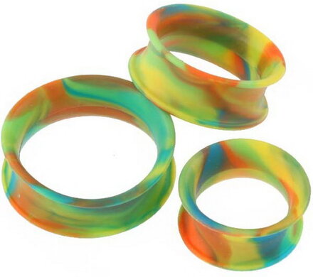 Excentrisk Rainbow - Piercing Tunnel - Strl 4 mm