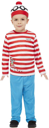 Where’s Wally? Kostyme til Barn 3 Deler - Strl 1-2 ÅR