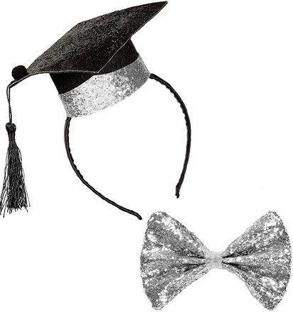 Graduate Kit - Hatt og Tversoversløyfe