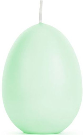 Lysegrønt Eggformet Stearinlys 10 cm