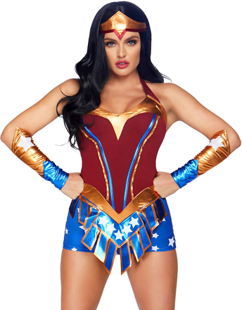 Wonder Woman Inspirert Kostyme 3 Deler - Strl S