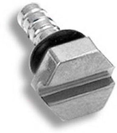 Silver Screw Piercing Plugg - Strl 3 mm
