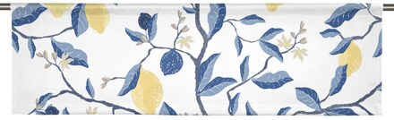 Citron blå Slät gardinkappa Arvidssons Textil