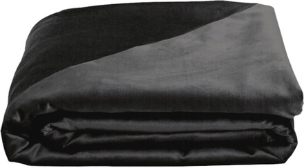 Au Maison Velvet Silk sengetæppe - 265x265 - charcoal