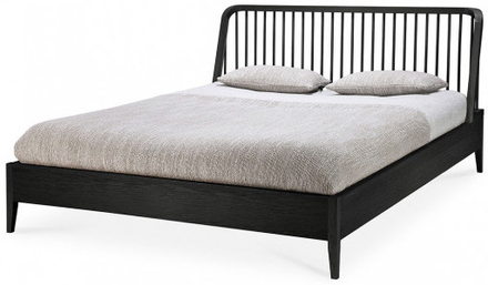 Ethnicraft Oak Black Spindle Bed - 180x200cm