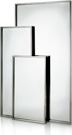 Heine Design Spejl - Lillebror - 100x100 cm.
