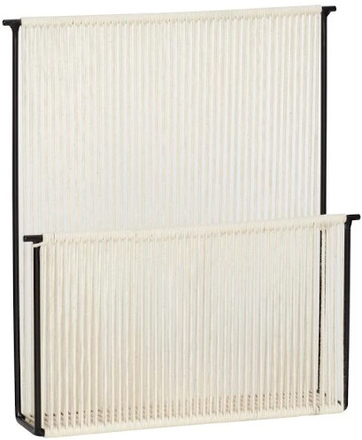 Hübsch String Wall magasinholder - black/white