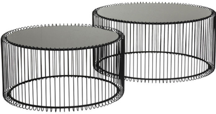 Kare Design Wire sofabord - black - sæt á 2